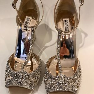 Badgley Mischka Sarah Embellished Wedge